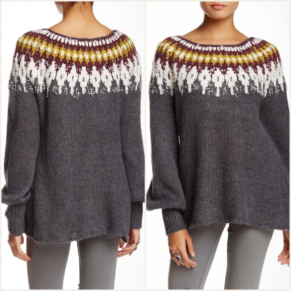 Free People Sweaters - Free People Baltic Fair Isle Alpaca Cozy Sweater
